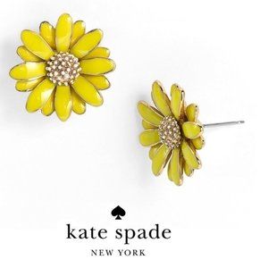 NWT Kate Spade Yellow Daisy Flower Earrings